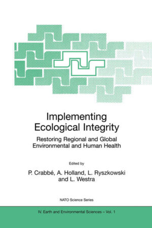 Honighäuschen (Bonn) - This book contains some of the papers which were presented at the NATO Science, Environmental Security, Advanced Research Workshop on "Implementing Ecological Integrity: Restoring Regional and Global Environmental and Human Health" held in Budapest from June 26 to July 1, 1999. All papers presented are summarized in the Introduction and, in some cases, shorter versions are published. A mUltidisciplinary core of American and Western European participants had met over the preceeding years to discuss the concept of ecological integrity. The term "ecological integrity" is found in environmental policy documents but, generally, is not defined. It competes with other recent terms, or environmental narratives, such as "ecosystem health" and "sustainable development" and also with older ones such as "conservation". Therefore, it is deemed important not only to sort out the definitions of these concepts but also to find out whether their practical implications differ. Moreover, it was interesting to find out whether participants from Central and Eastern European Countries (CEEC) and, more generally, from NATO partner countries would be, first, responsive to this concept and, second, would hold different views of it. This explains the broad, albeit not always consistent, range oftopics which are covered in this book. The core group learned that CEEC and other NATO partners participants were responsive to the concept but that they were less exclusive of human influence.