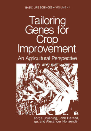 In August. 1982. a conference was held at the University of Califor nia. Davis. to discuss both molecular and traditional approaches to plant genetic analysis and plant breeding. Papers presented at the meeting were published in Genetic Engineering of Plants: An Agricultural Perspective. A second conference. entitled "Tailoring Genes for Crop Improvement." spon sored by the UC-Davis College of Agricultural and Environmental Sciences and the College's Biotechnology Program. was held at Davis in August. 1986. to discuss the notable advances that had been made during the intervening years in the technology for gene modification. transfer. and expression in plants. This volume contains papers that were presented at this meeting and provides readers with examples of how the new experimental strategies are being used to gain a clearer understanding of the biology of the plants we grow for food and fiber