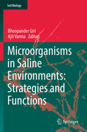 Honighäuschen (Bonn) - This book gathers the latest findings on the microbial ecology of saline habitats, plant-microbe interactions under saline conditions, and saline soil reclamation for agricultural use. The content is divided into four main parts: Part I outlines the de?nition of salinity, its genesis and impacts, and microbial diversity in saline habitats. Part II deals with impact of salinity on microbial and plant life/health. Part III highlights plant  microbe interactions in saline environments, and Part IV describes strategies for mitigation and reclamation of saline soils. The salinization of arable land is steadily increasing in many parts of the world. An excessive concentration of soluble salts (salinity) in soils or irrigation water adversely affects plant growth and survival. This problem is exacerbated in arid and semiarid areas due to their low precipitation and high evaporation rates. In turn, poor management practices and policies for using river water for the irrigation of agriculture crops often lead to the secondary salinization of soils.Considering the growing demands of a constantly expanding population, understanding the microbial ecology and interactions under saline conditions and their implications for sustainable agriculture is of utmost importance. Providing both an essential review of the status quo and a future outlook, this book represents a valuable asset for researchers, environmentalists and students working in microbiology and agriculture..
