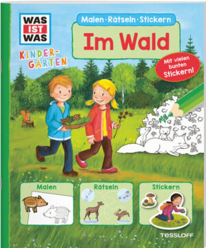 WAS IST WAS Kindergarten Malen Rätseln Stickern Im Wald: Malen, Rätseln, Stickern | Ida Schuhmann