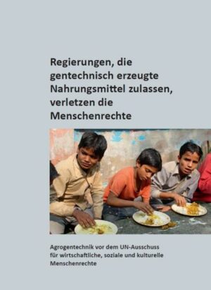 Die Autorin, Christiane Lüst, und weitere MitstreiterInnen brachten 2011 eine Klage gegen die Agrogentechniksnutzung in Deutschland vor dem UN-Ausschuss für wirtschaftliche, soziale und kulturelle Menschenrechte. Zuvor hatten sie schon bei Klagen anderer Länder mitgewirkt. Das Buch dokumentiert die Gründe, Abläufe und Ergebnisse.