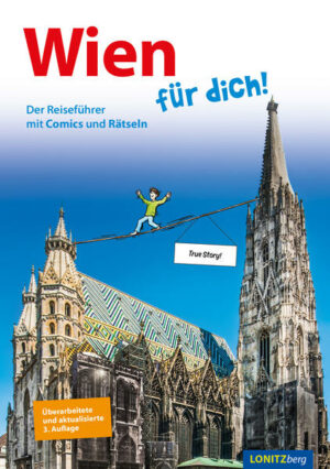 Mit Comics und Rätseln führt dich "Wien für dich!" durch eine der coolsten Städte der Welt. Der Reiseführer zeigt dir alle Highlights: die Ringstraße und den Stephansdom