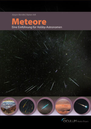 Honighäuschen (Bonn) - Meteore sind als nächtliche Sternschnuppen jedermann bekannt. Die leuchtenden Spuren der Perseiden huschen in lauen Sommernächten über den Himmel. Helle Feuerkugeln schaffen es regelmäßig in die Tagespresse, wenn sie für nächtliche Polizeiaktionen sorgen. Dieses Buch erklärt die Entstehung der Sternschnuppen in unserer Atmosphäre und gibt einen Einblick in die Erforschung dieses Himmelsphänomens. Ausführlich wird gezeigt, wie man Meteore beobachten und fotografieren kann. Ein für das ganze Jahr geltender Meteorkalender stellt zudem alle jährlich wiederkehrenden Meteorströme vor und gibt Beobachtungshinweise für die nächsten Jahre.