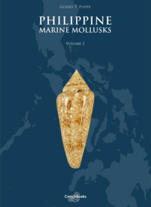 Honighäuschen (Bonn) - Volume II of the Philippine Marine Mollusks starts with a foreword of Mr. M. Sarmiento, director of the Bureau of Fisheries and Aquatic Resources of the Philippines. After a short introduction by Guido T. Poppe, the collaborating expert authors in this volume are presented, exactly in the same way as in Volume I. They are with their respective specialties: * Paul Callomon: Faciolariidae. * Tiziano Cossignani: Cysticidae & Marginellidae. * Koen Fraussen: Buccinidae & Babyloniidae. * Roland Houart: Muricidae. * David Monsecour: Colubrariidae. * Kevin Monsecour: Columbellidae. * Baldomero M. Olivera: Turridae. * Marco Oliverio: Coralliophilidae. * Ed Petuch: Olividae. * Gabriella Raybaudi Massilia: Conidae. * Dennis Sargent: Olividae. * Martin Snyder: Fasciolariidae. * Alexander V. Sysoev: Turrid groups Clathurellidae, Clavatulidae, Drillidae, Turridae. * Sheila P. Tagaro: Costellariidae, Mitridae. * Yves Terryn: Terebridae. * André Verhecken: Cancellariidae. This Volume II has more plates than Volume I  the general introduction has already been done in Volume I. There is a total of 395 full page color plates and the book counts 849 pages. A short bibliography and a practical index, with an erratum to Volume I close the Volume II. The work is indispensable in the basic conchological library and is a starting point for research on all Neogastropod families.