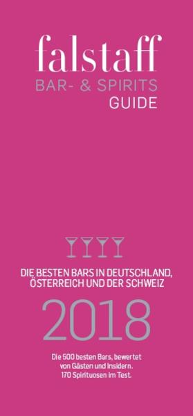 Falstaff präsentiert den Falstaff Bar- & Spiritsguide 2018 mit den 550 besten Bars in Deutschland, Österreich und der Schweiz, bewertet von Gästen und Insidern. Außerdem: Bewertungen für 450 Top-Spirituosen von Whisky über Gin, Rum und Wodka bis hin zu deutschen Fruchtbränden und 40 Craft Beers Plus: Alle Infos zu den Gewinnern der Auszeichnungen  darunter »Bartender des Jahres«, »Cocktail des Jahres« und »Neueröffnung des Jahres« "falstaff Bar & Spirits-Guide Deutschland 2018" ist erhältlich im Online-Buchshop Honighäuschen.
