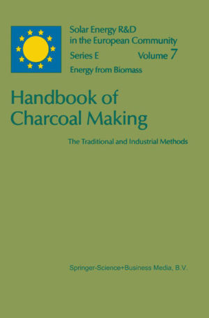 Honighäuschen (Bonn) - We are happy to introduce the Handbook of Charcoal-Making, a comprehensive survey written by a competent expert with international experience. The book was prepared by the Commission of the European Communities in the frame of its R + D programme on biomass. In the European Community today the biomass option is only little developed: a huge resource is waiting for use. Actually, there is ample scope for biomass utilisation as it bears promise in some of the vital sectors of modern society. Development of indigenous and renewable energy sources, creation of new employment, recycling of wastes and improvement of the environment, restructuring of European agriculture, development of the Third World, they are all concerned. It is important to note that the exploitation of the biomass resource is largely related to its conversion into a marketable product. However, as many of the conversion technologies are not yet well established or need improvement, R + D is more than ever the critical pathway to get access to the benefits of biomass utilisation. In the European Communities I R + D programme, thermal conversion of biomass is developed with priority. Gasification as well as pyrolysis development projects are being supported by the Commission in European industry and universities. Pyrolysis is particularly attractive because the conversion products charcoal and pyrolytic oil are very convenient in use, technologies are relatively simple and projected pay-back times favourable. -v- Charcoal making is just the simplest and oldest form of pyrolysis.
