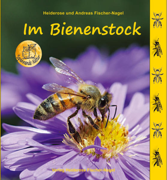 Honighäuschen (Bonn) - Honigbienen sind Nutztiere, denn sie bestäuben Nutzpflanzen und sorgen dafür, dass Früchte wachsen können. Die nützlichen Bienen leben zu Tausenden in einem wohlgeordneten Staat, an dessen Spitze die Bienenkönigin steht. Das Buch erzählt, wie Bienen leben und welche Aufgaben sie haben. Es zeigt, dass sie zum Leben eine gesunde Umwelt mit blühenden Randstreifen und Gärten brauchen.