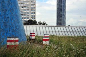 Die Bundesbienen der Imkerei Honighäuschen auf dem Dachgarten der Bundeskunsthalle (Foto: Klaus Maresch)