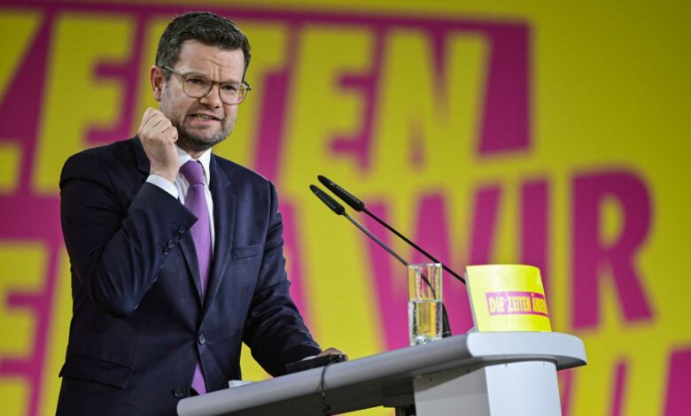 Bundesjustizminister Marco Buschmann (FDP) in Berlin im April 2022 (Foto: John MACDOUGALL / AFP)