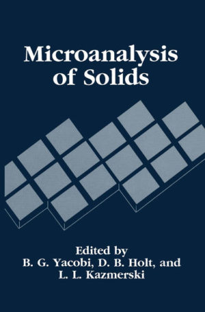 Honighäuschen (Bonn) - The main objective of this book is to systematically describe the basic principles of the most widely used techniques for the analysis of physical, structural, and compositional properties of solids with a spatial resolution of approxi mately 1 ~m or less. Many books and reviews on a wide variety of microanalysis techniques have appeared in recent years, and the purpose of this book is not to replace them. Rather, the motivation for combining the descriptions of various mi croanalysis techniques in one comprehensive volume is the need for a reference source to help identify microanalysis techniques, and their capabilities, for obtaining particular information on solid-state materials. In principle, there are several possible ways to group the various micro analysis techniques. They can be distinguished by the means of excitation, or the emitted species, or whether they are surface or bulk-sensitive techniques, or on the basis of the information obtained. We have chosen to group them according to the means of excitation. Thus, the major parts of the book are: Electron Beam Techniques, Ion Beam Techniques, Photon Beam Techniques, Acoustic Wave Excitation, and Tunneling of Electrons and Scanning Probe Microscopies. We hope that this book will be useful to students (final year undergrad uates and graduates) and researchers, such as physicists, material scientists, electrical engineers, and chemists, working in a wide variety of fields in solid state sciences.