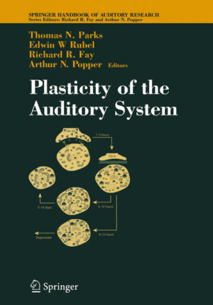 Honighäuschen (Bonn) - The auditory system has a remarkable ability to adjust to an ever-changing environment. The six review chapters that comprise Plasticity of the Central Auditory System cover a spectrum of issues concerning this ability to adapt, defined by the widely applicable term "plasticity". With chapters focusing on the development of the cochlear nucleus, the mammalian superior olivary complex, plasticity in binaural hearing, plasticity in the auditory cortex, neural plasticity in bird songs, and plasticity in the insect auditory system, this volume represents much of the most current research in this field. The volume is thorough enough to stand alone, but is closely related a previous SHAR volume, Development of the Auditory System (Volume 9) by Rubel, Popper, and Fay. The book fully addresses the difficulties, challenges, and complexities of this topic as it applies to the auditory development of a wide variety of species.