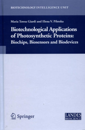 Honighäuschen (Bonn) - Biotechnological Applications of Photosynthetic Proteins: Biochips, Biosensors and Biodevices provides an overview of the recent photosystem II research and the systems available for the bioassay of pollutants using biosensors that are based on the photochemical activity. The data presented in this book serves as a basis for the development of a commercial biosensor for use in rapid pre-screening analyses of photosystem II pollutants, minimising costly and time-consuming laboratory analyses.