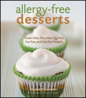 Safe ways to sweeten the day for people with food allergies Some twelve million Americans suffer serious allergic reactions to nuts, dairy, gluten, and other ingredients typically found in desserts. Finally, here's a collection of delicious dessert recipes offering a safe option for allergy sufferers who don't want to give up their favorite treats. Even though these recipes are completely free of gluten, dairy, nuts, soy, and eggs, you'll hardly notice the difference. Allergy-free Desserts includes recipes for all of your favorite baked treats--cakes, cupcakes, pies, quick breads, cookies, and dessert bars. Written by Elizabeth Gordon, herself allergic to eggs and wheat, this indispensable cookbook will finally let you enjoy desserts safely again. * Featuring 82 recipes and 44 full-color photos * Recipes that taste just like the real thing--but without the gluten, dairy, nuts, soy, or eggs * The perfect dessert cookbook for the millions of people who suffer from food allergies or Celiac Disease Allergies shouldn't hold you back. Allergy-free Desserts finally lets you indulge your sweet tooth.