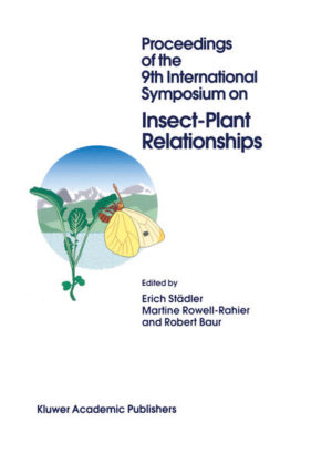 Honighäuschen (Bonn) - The 9th International Symposium on Insect-Plant Relationships (SIP-9) was once more, following the tradition established in 1958, a forum for investigators in both basic and applied entomology interested in the important and fascinating field of interactions between plants and insects. We were pleased and honoured to organise this symposium, which took place June 24--30, 1995 in Gwatt on the shores of the Lake of Thun in Switzerland. 168 participants from 26 countries from all over the world actively took part in the symposium by contributing 12 key-note lectures and a total of 141 oral presentations and posters. The favourable response and the lively interaction of the participants in all symposium activities is the clearest indication of the success of SIP-9. The organisers appreciated the enthusiasm and the willingness to collaborate shown by all participants. The following volume contains written contributions (72) of only half of all presentations. This is due to the fact that we decided to produce not only an account of the proceedings but also to publish all contributions as a special volume of the journal Entomologia Experimentalis et Applicata. This procedure was last adopted in 1978 for SIP-4, organised by Reginald F. Chapman and Elizabeth A. Bernays, and ensures a wide distribution of the papers within the scientific community and easy access through libraries. Inevitably we had to employ the same review procedure as applicable for the manuscripts regularly submitted to Entomologia.