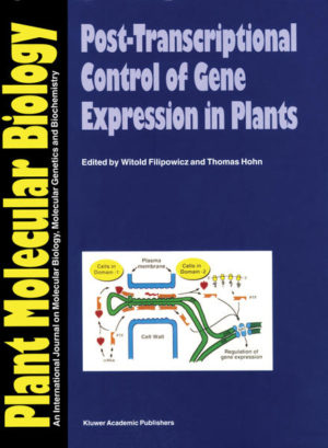 Honighäuschen (Bonn) - A recent volume of this series (Signals and Signal Transduction Pathways in Plants (K. Palme, ed.) Plant Molecular Biology 26, 1237-1679) described the relay races by which signals are transported in plants from the sites of stimuli to the gene expression machinery of the cell. Part of this machinery, the transcription apparatus, has been well studied in the last two decades, and many important mechanisms controlling gene expression at the transcriptional level have been elucidated. However, control of gene expression is by no means complete once the RNA has been produced. Important regulatory devices determine the maturation and usage of mRNA and the fate of its translation product. Post-transcriptional regulation is especially important for generating a fast response to environmental and intracellular signals. This book summarizes recent progress in the area of post-transcriptional regulation of gene expression in plants. 18 chapters of the book address problems of RNA processing and stability, regulation of translation, protein folding and degradation, as well as intracellular and cell-to-cell transport of proteins and nucleic acids. Several chapters are devoted to the processes taking place in plant organelles.