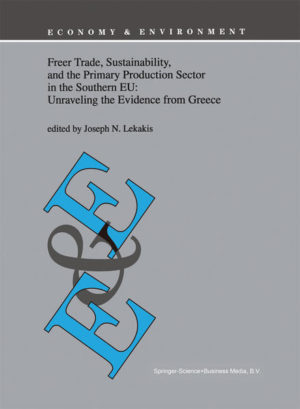 Honighäuschen (Bonn) - Freer Trade, Sustainability, and the Primary Production Sector in the Southern European Union is the first full-scale academic work to cap ture the primary production sector policy aspects of trade liberaliza tion and sustainability with a detailed focus on a typical southern EU country, Greece. Many efforts were pooled together in making this book. In May 1996 the Department of Economics of the University of Crete organ ized an international conference on European Agriculture in the light of the recent WTO agreement and the need for sustainable develop ment. The conference was sponsored by the European Commission (DG XII, contract no ENV4-CT-96-6514), the Economic and Social Research Council (ESRC, contract no L320263049), the Hellenic Ministries for Agriculture and for the Environment, and the University of Crete. While summarizing the conclusions of the conference, sev eral speakers felt that the issues relating to the Southern EU would de serve separate coverage. The conference directors judged that cover age of the issues for a single Southern EU country might have an ad vantage, regarding detail, over a cross country analysis which would certainly be welcome at a later stage. Responding to this call, the University of Crete generously reallo cated all of its infra-structural costs covered by DG XII, ESRC, and the other sponsors above, in the form of a new grant to host a follow-up conference aiming to explore the issues for Greece.