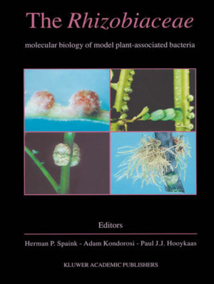Honighäuschen (Bonn) - The Rhizobiaceae, Molecular Biology of Model Plant-Associated Bacteria. This book gives a comprehensive overview on our present molecular biological knowledge about the Rhizobiaceae, which currently can be called the best-studied family of soil bacteria. For many centuries they have attracted the attention of scientists because of their capacity to associate with plants and as a consequence also to specifically modify plant development. Some of these associations are beneficial for the plant, as is the case for the Rhizobiaceae subgroups collectively called rhizobia, which are able to fix nitrogen in a symbiosis with the plant hosts. This symbiosis results in the fonnation of root or stem nodules, as illustrated on the front cover. In contrast, several Rhizobiaceae subgroups can negatively affect plant development and evoke plant diseases. Examples are Agrobacterium tumefaciens andA. rhizogenes which induce the formation of crown galls or hairy roots on the stems of their host plants, respectively (bottom panels on front cover). In addition to the obvious importance of studies on the Rhizobiaceae for agronomy, this research field has resulted in the discovery of many fundamental scientific principles of general interest, which are highlighted in this book. To mention three examples: (i) the discovery of DNA transfer of A.