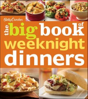 A huge collection of easy weeknight dinners the whole family will love Dinner will never get boring with this compendium of weeknight dinner recipes from Betty Crocker. You'll find soups and stews, skillet meals, main-dish salads, pizzas, sandwiches, casseroles, and much more. With meals that are just as easy to prepare as they are delicious to eat, this book will help you keep the family fed with minimum effort. Whether it's a light summer meal or a hearty winter meal you need, The Big Book of Weeknight Dinners has you covered! * Includes more than 200 simple, no-fuss recipes with mouthwatering full-color photographs throughout * Helpful icons highlight fast recipes that can be prepared in 30 minutes or less while an introductory section offers helpful tips on meal planning and smart shopping * With more than 200 recipes at just $19.99, this book is a fantastic value When it comes to feeding families, no one has you covered like Betty Crocker. With The Big Book of Weeknight Dinners, you'll have plenty of great dinner ideas to dig into.