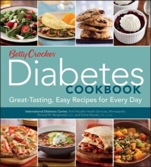 An updated new edition of the bestselling diabetes cookbook from Betty Crocker and the International Diabetes Center Here's a fresh new edition of the cookbook that proves that people who have diabetes don't have to give up the foods they love and, in fact, can eat incredibly satisfying food every day, for every meal. The Betty Crocker Diabetes Cookbook delivers delicious and healthful recipes for diabetics, along with the latest medical and nutrition information from the International Diabetes Center. This new edition includes brand-new recipes and photos, along with tips and menus that focus on using carbohydrate choices. Plus, an easy-to-understand introductory section provides helpful insight and vital guidance for those with diabetes. * Features 140 quick, easy-to-make, and delicious recipes for breakfasts, lunches, dinners, desserts, and more * Includes 40 recipes and full-color photos all new to this edition, including gluten-free dishes and fun items like mini cupcakes * Includes menus for a variety of special occasions plus a sampling of everyday menus with carbohydrate counts included With the Betty Crocker Diabetes Cookbook, great-tasting meals are never off-limits for people with diabetes.