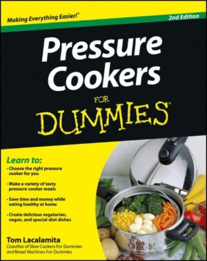 The stress-free way to cook under pressure In today's "hurry-up" society, pressure cooking is an attractive means of preparing consistent, convenient everyday meals. Increasing health concerns coupled with a continuously rising cost of living have made pressure cooking more popular as a way to save money and eat healthier at home. This revised edition of Pressure Cookers For Dummies includes all new recipes and refreshed content. Pressure Cookers For Dummies gives you the lowdown on the different pressure cooker options that are available to make sure you get the pressure cooker best equipped to suit your needs. It includes delicious recipes for dishes such as soups, chilis, and stews