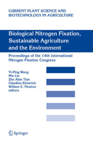 Honighäuschen (Bonn) - The 14th International Nitrogen Fixation Congress was held in Beijing, China from October 27th through November 1st, 2004. This volume constitutes the proceedings of the Congress and represents a compilation of the presentations by scientists from more than 30 countries around the World who came to Beijing to discuss the progress made since the last Congress and to exchange ideas and information. This year marked the 30th anniversary of the first Congress held in Pullman, Washington, USA, in 1974. Since then, this series of Congresses has met five times in North America (three in the United States and once each in Canada and Mexico), once in South America (Brazil), four times in Western Europe (once each in Spain, The Netherlands, Germany and France), once in Eastern Europe (Russia), and once in Australia