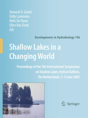 Honighäuschen (Bonn) - This volume comprises the proceedings of the 5th International Symposium on Shallow Lakes, held at Dalfsen, The Netherlands, in June 2005. The theme of the symposium was Shallow Lakes in a Changing World, and it dealt with water-quality issues, such as changes in lake limnology, especially those driven by eutrophication and pollution, increased nutrient loading and productivity, perennial blooms of cyanobacteria and loss of biodiversity.