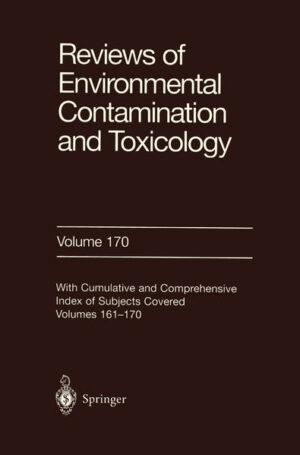 Honighäuschen (Bonn) - Reviews of Environmental Contamination and Toxicology provides detailed review articles concerned with aspects of chemical contaminants, including pesticides, in the total environment with toxicological considerations and consequences.