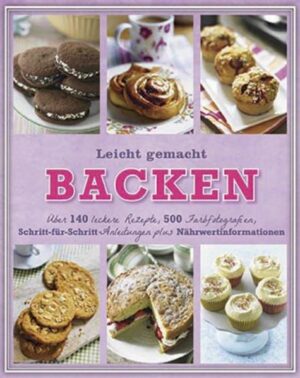 Holen Sie mithilfe dieses liebevoll gestalteten Kochbuchs mit vielen leckeren Rezeptideen den köstlichen Duft von selbst gebackenem Kuchen und Brot in Ihre Küche. Hier ist für jeden Geschmack und jede Gelegenheit etwas dabei: von traditionellen Klassikern bis zu modernen Kreationen, vom süßen, kleinen Plätzchen bis hin zum großen, herzhaften Laib Brot - die Auswahl ist einfach riesengroß! Neben der ausführlichen, klaren Schritt-für-Schritt-Anleitung mit genauen Bildern enthält jedes Rezept nützliche Nährwertangaben zur ausgewogenen Ernährung. Wir verraten Ihnen außerdem tolle Tipps und Tricks der Profiköche rund um das Thema Backen.