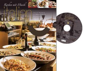 Dieses herrliche Buch möchte Sie nicht nur mit traditionellen italienischen Gerichten und neuen Kreationen begeistern, es hält auch eine CD mit typischen italienischen Melodien bereit, die das Kochen und Genießen noch vergnüglicher machen. Legen Sie die CD ein und holen Sie sich ein Stück italienische Lebensart nach Hause!