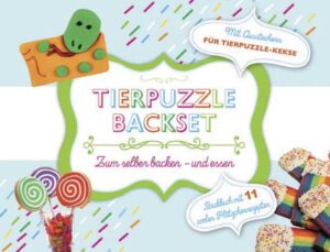 Zutaten abwiegen, Teig kneten, lustige Figuren ausstechen, die fertigen Plätzchen schön verzieren und natürlich essen - das macht allen Kindern Spaß. Das Tierpuzzle-Backset enthält kinderleichte Rezepte und einen tollen Tierpuzzle-Ausstecherfür kleine Bäcker.