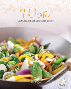 Entdecken Sie die Küche Asiens - Leichte Rezepte, die garantiert gelingen - 100 Rezepte für jede Gelegenheit - Jedes Rezept mit ausführlicher Anleitung und Farbfoto Gerichte aus dem Wok sind schnell zubereitet und überaus gesund: Durch das kurze Anbraten bei hoher Temperatur unter ständigem Rühren, das sogenannte Pfannenrühren, bleiben Geschmack und wertvolle Nährstoffe der Zutaten erhalten. In den Ländern Südostasiens, in denen der Wok das meistverwendete Küchengerät ist, werden Gemüse, Fisch und Fleisch zunächst kurz angebraten und dann mit aromatischen Saucen unterschiedlichster Geschmacksrichtungen verfeinert. Lassen Sie sich überzeugen!