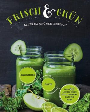 Über 60 leckere grüne Smoothies, Säfte, Shots & mehr Ein grüner Saft am Tag wirkt Wunder für die Gesundheit und hilft beim Abnehmen. Grüne Smoothies sorgen für körperliche Fitness, emotionale Ausgeglichenheit und geistige Klarheit. Eine einfache Methode abzunehmen ohne Hungergefühl. Leckere und nahrhafte Getränke aus grünem Gemüse, wie beispielsweise Kohl, Gurken, Sellerie oder Spinat. Über 50 leicht verständliche Rezepte für jeden Geschmack mit anregenden Ideen und ansprechenden Fotografien.