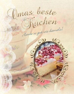 Erinnern Sie sich auch immer wieder gerne an die gelungenen Torten ihrer Großmutter und die sonntäglichen Kaffeetafeln im Familienkreis? Dass Liebe durch den Magen geht und dass man mit Kuchen nicht nur Kinder zum Lächeln bringt, sondern auch Männerherzen erobert, wusste meine Oma ganz genau und zauberte aus ihrer Rezeptsammlung immer für jeden die richtige Leckerei. In diesem nostalgisch gestalteten Backbuch finden Sie über 120 Klassiker aus der guten alten Zeit. In den Kapiteln Kuchen vom Blech, Kuchen aus der Form, Kleingebäck und Brot, Torten sowie Weihnachtsgebäck sind traditionelle Backrezepte zu bekanntem und regionalem Backwerk wie Streuselkuchen, Käsekuchen, Frankfurter Kranz, Sachertorte, Hefezopf oder Haferplätzchen vereint. Entdecken Sie alte Rezepte wieder neu und genießen Sie Omas beste Kuchen.