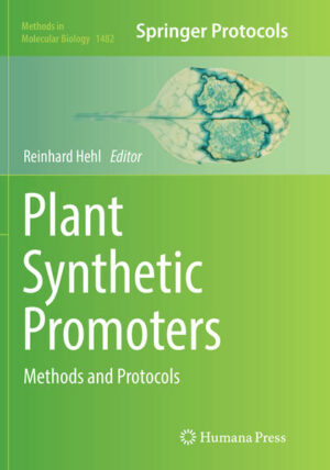 Honighäuschen (Bonn) - This book assembles experimental and bioinformatics protocols for the design and experimental testing of synthetic promoters. The identification of cis-regulatory elements potentially achieving the desired expression of a gene is at the core of synthetic promoter design. For this, several bioinformatics chapters are presented. The experimental verification of the proposed expression profile conferred by the cis-regulatory elements requires the assembly of synthetic promoters. Several chapters are dedicated to the assembly of synthetic promoters, also including specific software tools to facilitate promoter design. Transient and transgenic reporter gene technology is a prominent approach to test the spatial and temporal expression driven by synthetic promoters, and several chapters address this approach. Written for the highly successful Methods in Molecular Biology series, chapters include the kind of detail and expert implementation advice to ensure successful results in the lab. Practical and cutting-edge, Plant Synthetic Promoters: Methods and Protocols covers all steps required from the identification of cis-regulatory elements, over synthetic promoter design, to the experimental analysis of synthetic promoter function.