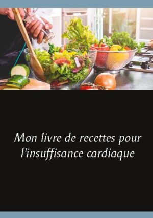 Vous souffrez d'insuffisance cardiaque ? Ce livre de recettes vierge, élaboré par Cédric MENARD diététicien-nutritionniste, sera pour vous le compagnon idéal ! En effet, toutes vos créations culinaires, adaptées à votre insuffisance cardiaque, pourront lui être confiées et donc, très faciles à cuisiner à nouveau et à volonté. Comme tout livre de recettes personnalisées, il deviendra très rapidement un compagnon diététique précieux. De nombreux conseils nutritionnels, parfaitement adaptés à votre insuffisance cardiaque, vous seront proposés, ainsi, tout en prenant la plume, vous apprendrez très rapidement à mieux maîtriser votre alimentation imposée par votre cardiopathie