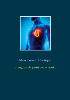 Vous souffrez de l'angine de poitrine ? Ce journal diététique, élaboré par Cédric MENARD diététicien-nutritionniste, sera pour vous le compagnon idéal ! En effet, tous vos repas, vos sensations, vos remarques, vos observations... pourront lui être confiés quotidiennement. Comme tout carnet diététique, il deviendra très rapidement un compagnon fort utile lors de vos consultations avec votre médecin, qu'il soit généraliste ou spécialiste, ainsi qu'avec votre diététicien-nutritionniste. Tout en prenant la plume, vous apprendrez très rapidement à mieux maîtriser votre alimentation imposée par votre cardiopathie