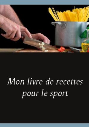 Vous pratiquez une activité sportive ? Ce livre de recettes vierge, élaboré par Cédric MENARD diététicien-nutritionniste, sera pour vous le compagnon idéal ! En effet, toutes vos créations culinaires, adaptées à votre sport, pourront lui être confiées et donc, très faciles à cuisiner à nouveau et à volonté. Comme tout livre de recettes personnalisées, il deviendra très rapidement un compagnon diététique précieux. De nombreux conseils nutritionnels, parfaitement adaptés à votre activité sportive, vous seront proposés, ainsi, tout en prenant la plume, vous apprendrez très rapidement à mieux maîtriser votre alimentation imposée par celle-ci