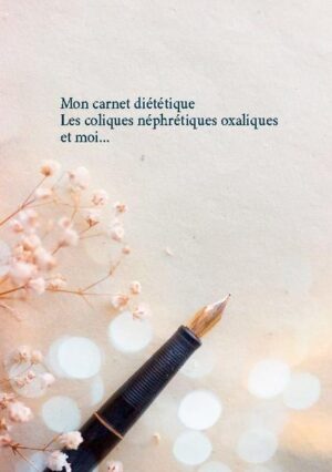 Vous souffrez de coliques néphrétiques d'origine oxalique ? Ce journal diététique, élaboré par Cédric MENARD diététicien-nutritionniste, sera pour vous le compagnon idéal ! En effet, tous vos repas, vos sensations, vos remarques, vos observations... pourront lui être confiés quotidiennement. Comme tout carnet diététique, il deviendra très rapidement un compagnon fort utile lors de vos consultations avec votre médecin, qu'il soit généraliste ou spécialiste, ainsi qu'avec votre diététicien-nutritionniste. Tout en prenant la plume, vous apprendrez très rapidement à mieux maîtriser votre alimentation imposée par votre lithiase oxalique