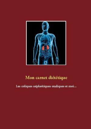 Vous souffrez de coliques néphrétiques d'origine oxalique ? Ce journal diététique, élaboré par Cédric MENARD diététicien-nutritionniste, sera pour vous le compagnon idéal ! En effet, tous vos repas, vos sensations, vos remarques, vos observations... pourront lui être confiés quotidiennement. Comme tout carnet diététique, il deviendra très rapidement un compagnon fort utile lors de vos consultations avec votre médecin, qu'il soit généraliste ou spécialiste, ainsi qu'avec votre diététicien-nutritionniste. Tout en prenant la plume, vous apprendrez très rapidement à mieux maîtriser votre alimentation imposée par votre lithiase oxalique