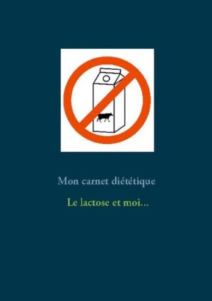 Vous souffrez d'intolérance au lactose ? Ce journal diététique, élaboré par Cédric MENARD diététicien-nutritionniste, sera pour vous le compagnon idéal ! En effet, tous vos repas, vos sensations, vos remarques, vos observations... pourront lui être confiés quotidiennement. Comme tout carnet diététique, il deviendra très rapidement un compagnon fort utile lors de vos consultations avec votre médecin, qu'il soit généraliste ou spécialiste, ainsi qu'avec votre diététicien-nutritionniste. Tout en prenant la plume, vous apprendrez très rapidement à mieux maîtriser votre alimentation imposée par votre intolérance alimentaire