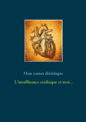 Vous souffrez d'insuffisance cardiaque ? Ce journal diététique, élaboré par Cédric MENARD diététicien-nutritionniste, sera pour vous le compagnon idéal ! En effet, tous vos repas, vos sensations, vos remarques, vos observations... pourront lui être confiés quotidiennement. Comme tout carnet diététique, il deviendra très rapidement un compagnon fort utile lors de vos consultations avec votre médecin, qu'il soit généraliste ou spécialiste, ainsi qu'avec votre diététicien-nutritionniste. Tout en prenant la plume, vous apprendrez très rapidement à mieux maîtriser votre alimentation imposée par votre cardiopathie