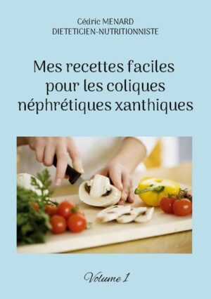 Cet ouvrage est dédié à toutes les personnes qui souffrent de coliques néphrétiques xanthiques, et il offre aux détenteurs de l'ouvrage du même auteur : " Quelle alimentation pour les coliques néphrétiques xanthiques ? " un ouvrage complémentaire. De nombreuses recettes parfaitement adaptées à la lithiase xanthique, à base de poisson, de viande, de légume vert, de féculent, ainsi que des desserts gourmands, vous sont proposés, toutes et tous plus faciles les uns que les autres à élaborer, vous permettant ainsi de mieux gérer l'alimentation spécifique que cette pathologie exige. Deux semaines de menus totalement inédits, parfaitement adaptés aux coliques néphrétiques xanthiques, incluant les recettes proposées au sein de l'ouvrage, vous sont également proposées.