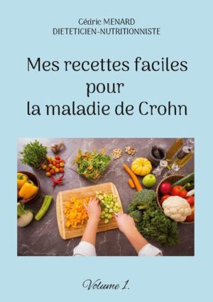 Cet ouvrage est dédié à toutes les personnes souffrant de la maladie de Crohn, et il offre aux détenteurs de l'ouvrage du même auteur : " Quelle alimentation pour la maladie de Crohn ? " un ouvrage totalement complémentaire. De nombreuses recettes parfaitement adaptées à la maladie de Crohn, à base de poisson, de viande, de légume vert, ainsi que des desserts gourmands, vous sont proposés, toutes et tous plus faciles les uns que les autres à élaborer, vous permettant ainsi de mieux gérer l'alimentation spécifique que cette pathologie exige, notamment lors des épisodes de poussées inflammatoires. Deux semaines de menus totalement inédits, parfaitement adaptés à cette colite inflammatoire, incluant les recettes proposées au sein de l'ouvrage, vous sont également proposées.