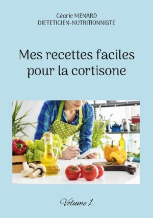 Cet ouvrage est dédié à toutes les personnes traitées médicalement avec de la cortisone (quel que soit le dosage), et il offre aux détenteurs de l'ouvrage du même auteur : "Quelle alimentation avec la cortisone ?" un ouvrage complémentaire. De nombreuses recettes parfaitement adaptées à la corticothérapie, à base de poisson, de viande, de légume vert, de féculent, ainsi que des desserts gourmands, vous sont proposés, toutes et tous plus faciles les uns que les autres à élaborer, vous permettant ainsi de mieux gérer l'alimentation spécifique que ce traitement médical exige. Deux semaines de menus totalement inédits, parfaitement adaptés à la cortisone, incluant les recettes proposées au sein de l'ouvrage, vous sont également proposées.