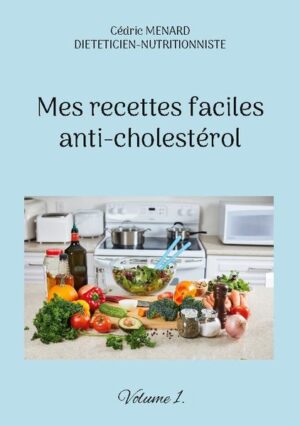 Cet ouvrage est dédié à toutes les personnes souffrant d'excès de cholestérol sanguin, et il offre aux détenteurs de l'ouvrage du même auteur : "Quelle alimentation pour l'excès de cholestérol ?" un ouvrage complémentaire. De nombreuses recettes anti-cholestérol, à base de poisson, de viande, de légume vert, de féculent, ainsi que des desserts gourmands, vous sont proposés, toutes et tous plus faciles les uns que les autres à élaborer, vous permettant ainsi de mieux gérer l'alimentation spécifique que cette pathologie exige. Deux semaines de menus totalement inédits, parfaitement adaptés à l'excès de cholestérol, incluant les recettes proposées au sein de l'ouvrage, vous sont également proposées.