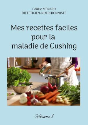 Cet ouvrage est dédié à toutes les personnes souffrant de la maladie de Cushing, et il offre aux détenteurs de l'ouvrage du même auteur : "Quelle alimentation pour la maladie de Cushing ?" un ouvrage complémentaire. De nombreuses recettes parfaitement adaptées à la maladie de Cushing, à base de poisson, de viande, de légume vert, de féculent, ainsi que des desserts gourmands, vous sont proposés, toutes et tous plus faciles les uns que les autres à élaborer, vous permettant ainsi de mieux gérer l'alimentation spécifique que cette pathologie exige. Deux semaines de menus totalement inédits, parfaitement adaptés à la maladie de Cushing, incluant les recettes proposées au sein de l'ouvrage, vous sont également proposées.