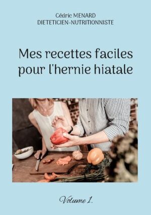 Cet ouvrage est dédié à toutes les personnes souffrant d'une hernie hiatale, et il offre aux détenteurs de l'ouvrage du même auteur : "Quelle alimentation pour l'hernie hiatale ?" un ouvrage complémentaire. De nombreuses recettes parfaitement adaptées à l'hernie hiatale, à base de poisson, de viande, de légume vert, de féculent, ainsi que des desserts gourmands, vous sont proposés, toutes et tous plus faciles les uns que les autres à élaborer, vous permettant ainsi de mieux gérer l'alimentation spécifique que cette pathologie exige. Deux semaines de menus totalement inédits, parfaitement adaptés à l'hernie hiatale, incluant les recettes proposées au sein de l'ouvrage, vous sont également proposées.