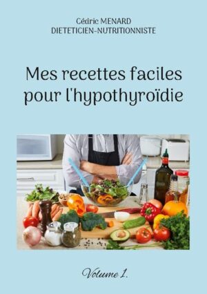 Cet ouvrage est dédié à toutes les personnes qui souffrent d'hypothyroïdie, et il offre aux détenteurs de l'ouvrage du même auteur : " Quelle alimentation pour l'hypothyroïdie ? " un ouvrage complémentaire. De nombreuses recettes parfaitement adaptées à l'hypothyroïdie, à base de poisson, de viande, de légume vert, de féculent, ainsi que des desserts gourmands, vous sont proposés, toutes et tous plus faciles les uns que les autres à élaborer, vous permettant ainsi de mieux gérer l'alimentation spécifique que cette pathologie exige. Deux semaines de menus totalement inédits, parfaitement adaptés à l'hypothyroïdie, incluant les recettes proposées au sein de l'ouvrage, vous sont également proposées.