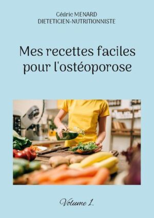 Cet ouvrage est dédié à toutes les personnes qui souffrent de l'ostéoporose (ou qui souhaitent la prévenir), et il offre aux détenteurs de l'ouvrage du même auteur : "Quelle alimentation pour l'ostéoporose ?" un ouvrage complémentaire. De nombreuses recettes parfaitement adaptées à l'ostéoporose, à base de poisson, de viande, de légume vert, de féculent, ainsi que des desserts gourmands, vous sont proposés, toutes et tous plus faciles les uns que les autres à élaborer, vous permettant ainsi de mieux gérer l'alimentation spécifique que cette pathologie exige. Deux semaines de menus totalement inédits, parfaitement adaptés à l'ostéoporose, incluant les recettes proposées au sein de l'ouvrage, vous sont également proposées.