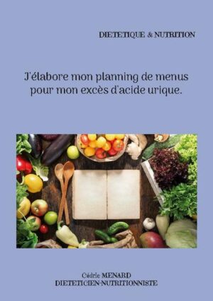 Élaborez vous-même vos menus adaptés à votre excès d'acide urique ! Retrouvez des conseils diététiques fondamentaux concernant votre hyperuricémie, qui vous permettront d'élaborer vos repas très facilement et sans risque d'erreur nutritionnelle en complétant chaque semaine, selon vos goûts et vos envies, un programme de menus prérempli par Cédric MENARD, diététicien-nutritionniste. Une référence dans le domaine de la diététique !